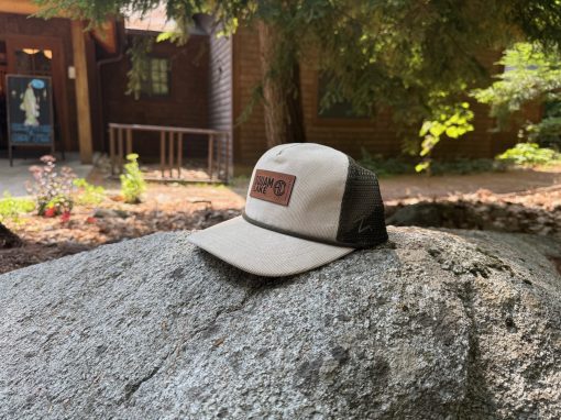 Corduroy Hat with Leather Patch - Image 2