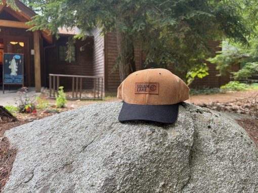 Corduroy Hat with Leather Patch - Image 6